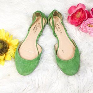 Talbots Green Flats Round Toe 6.5 B Spring Trendy